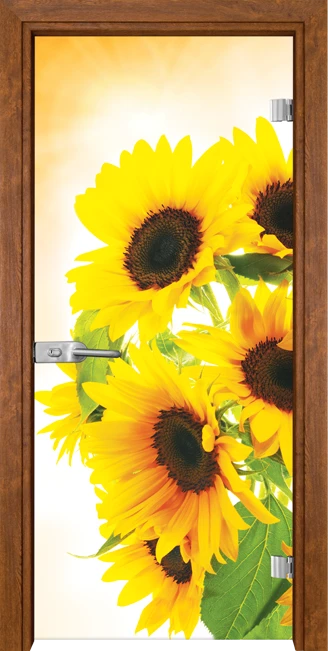 Стъклена врата Gama Print G 13-4 Златен Дъб
